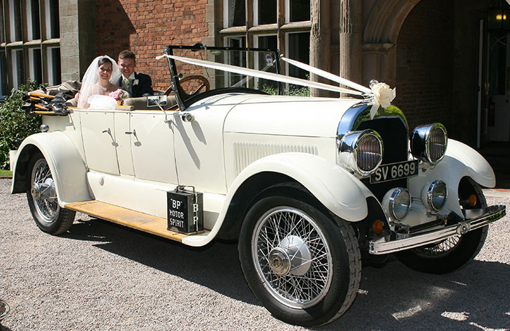 1924 Vintage Convertible (White) local Hire