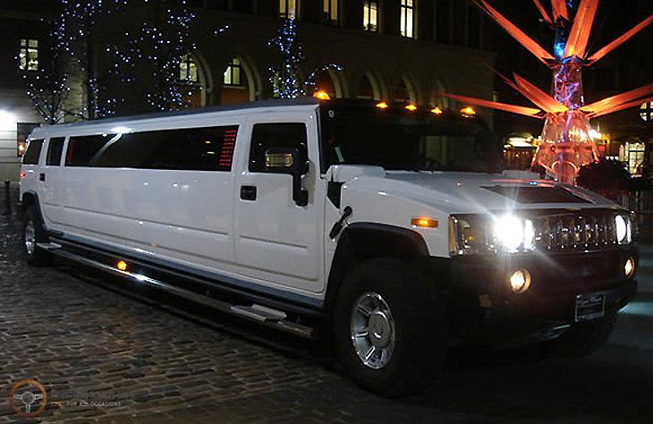 H2 Hummer limousine White Wedding Worcester