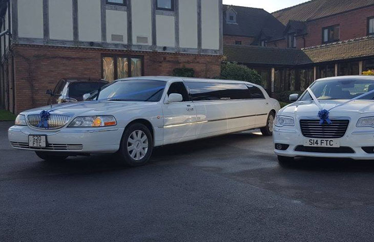 Lincoln Stretched Limo White local Hire