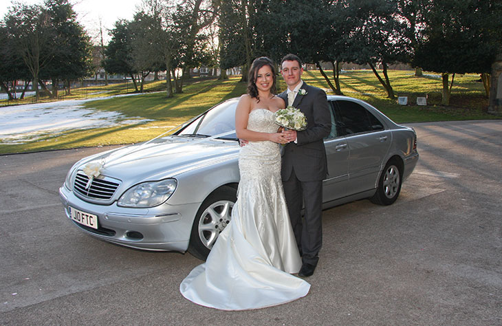 Mercedes S Class Silver Wedding Worcester 